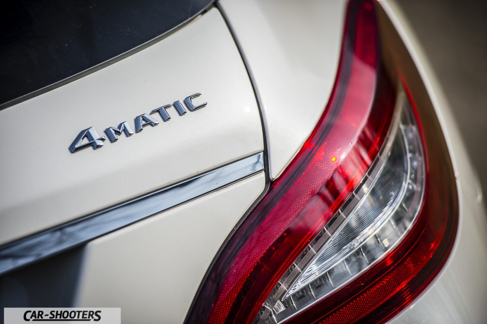 Dettaglio logo 4MATIC su CLS Shooting Brake